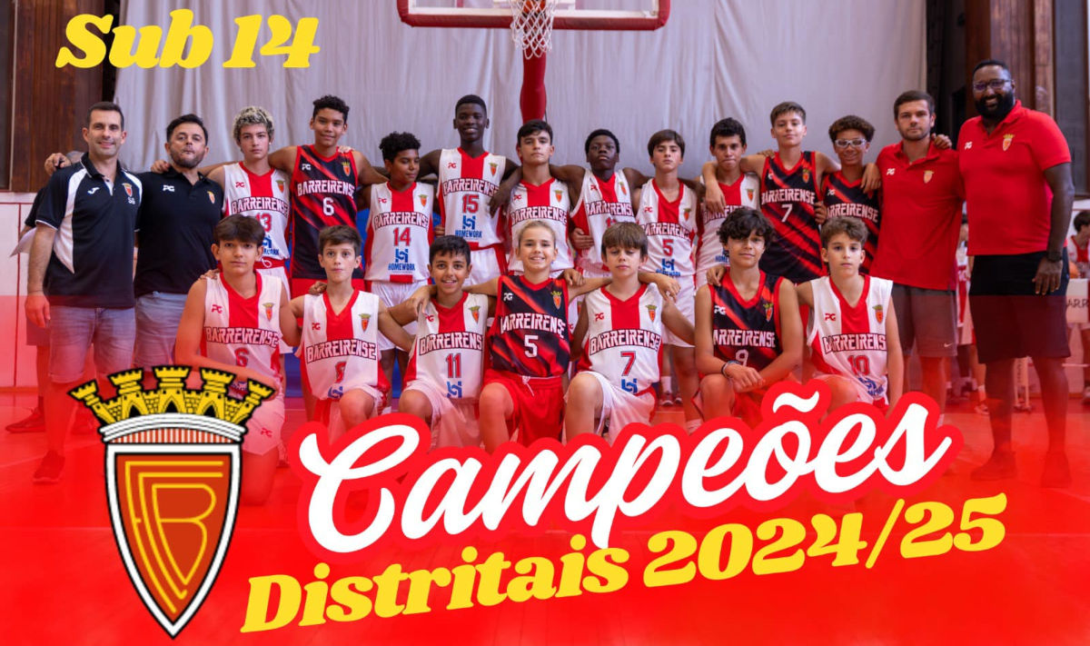 20250202 basquetebol sub 14 campeoes distritais