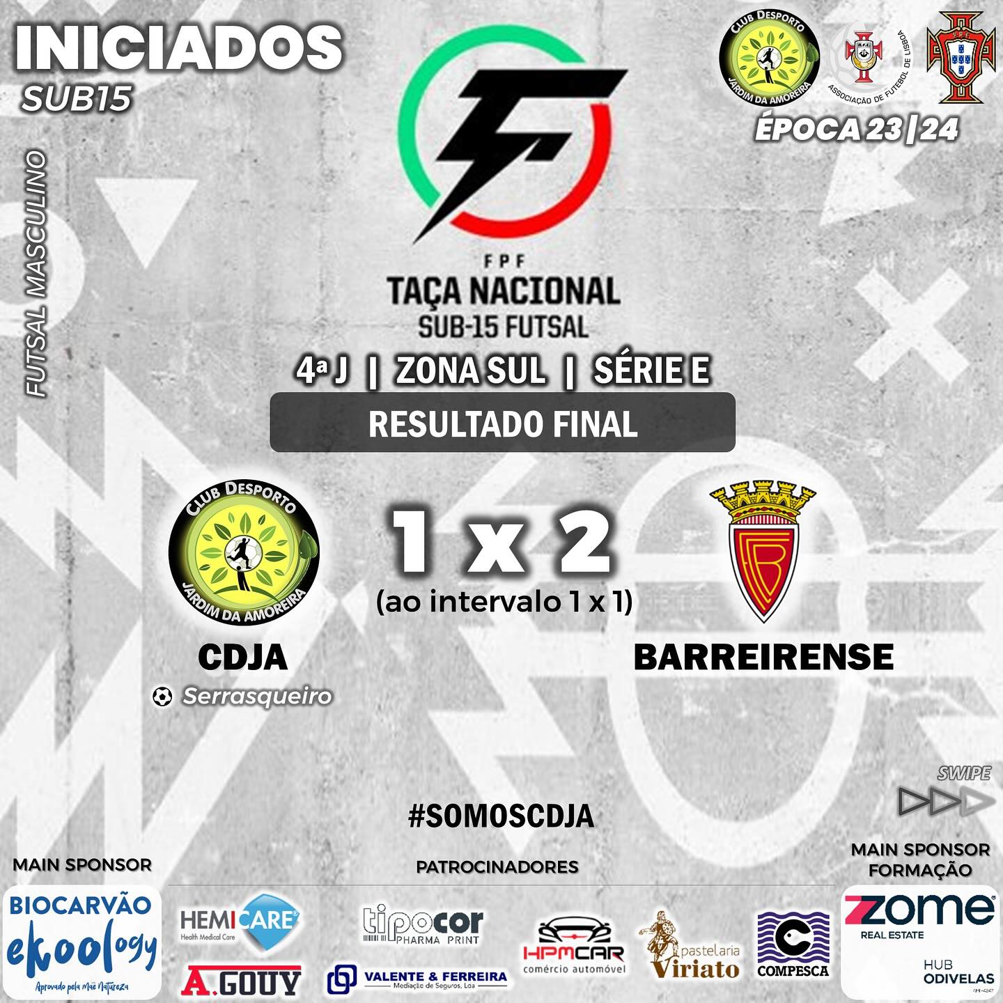20240406 futsal jardim amoreira barreirense Sub 15